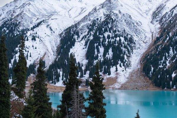 Big Almaty Lake turquoise water